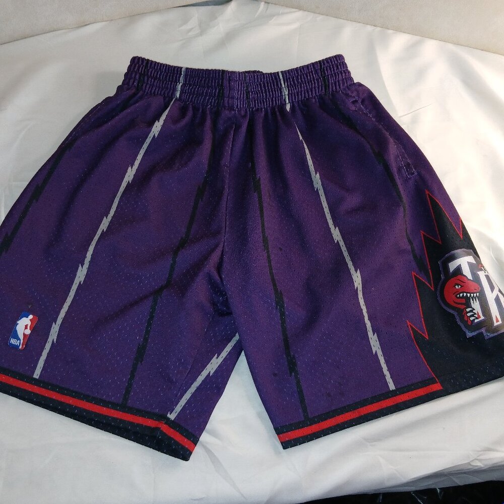 Vintage Mitchell & Ness Hardwood Classics Toronto Raptors Basketball Shorts - L